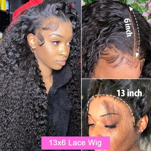 13x6 HD Lace Human Hair Kinky Curly Lace Front Wigs | Human Hair Wig | Lace Front